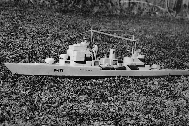 Frigate F171. I think I was about thirteen when I made this one. 